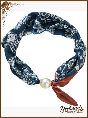 Trendy Black and White Scarf Necklace Set with Charm - Formal Jewelry Gift